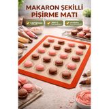 SYN AKSESUAR Makaron Şekilli Silpat Yağlı Pişirme Matı | Yapışmaz Silikon Fırın Matı
