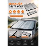 Syn Aksesuar Oto Ön Cam Güneşlik | Katlanabilir Isı Yalıtımlı Araç Güneş Koruyucu 130X60 cm - 130 x 60 cm