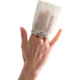 Syn Aksesuar Yüz Kesesi Doğal Peeling Ipek Kese, Yumuşak Cilt Kese-Siyah Nokta Karşıtı Lif - Beyaz