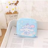 Syn İletişim Sanrio Cinnamoroll Hello Kitty Cinnamoroll Kuromi My Melodi Makyaj Ped Kozmetik Çantası Düzenleyici 13 x 13 cm