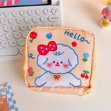 SYN Kawaii Ayıcık Desenli Hijyenik Ped Çantası | Organizeri | Makyaj & Kozmetik Saklama Çantası | Fermuarlı Mini Düzenleyici - Renk: 05