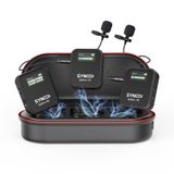 SYNCO Kablosuz Yaka Mikrofon Sistemi, G2(A2) PRO Çift Kanallı 656FT İletim, DSLR/iPhone/Android/PC/Eylem kamerası için Dijital USB Çıkışlı, Profesyonel Yaka Mikrofonları