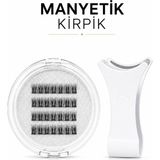 Synee Manyetik Mıknatıslı Kirpik ve Özel Aplikatör Seti 4P03- Yapıştırıcısız Pratik ve Doğal Görünümlü Takma Kirpik - Siyah 4P03