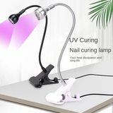 Synee Masaya Sabitlemeli Akrobat Uv LED Tırnak Kurutucu Lamba - 360 Derece Esnek Hareketli Kalıcı Oje Kurutucu