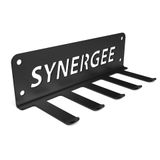 Synergee Direnç Bantları, Mini Bantlar, Yakalar, Ağırlık Kayışları için Aksesuar Rafı - Duvara Monte - Güç ve Kondisyon Ekipmanları Düzenlemek için 5 Mandal