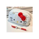 SYNOPE Sevimli Beyaz Hello Kitty Kalemlik Kız Çocuk Kalemliği Hello Kitty Kalem Kutusu Çantası