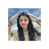 synshop Cinnamoroll Çocuk Peluş Tavşan Kulaklı Taç Pembe Fiyonk Peluş Kawaii Sevimli Günlük Parti