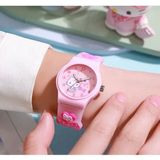 Synshop Cinnamoroll Kuromi Hello Kitty My Melody Melody Sanrio Sakura Kawai Kol Saati Doğum Günü Hediye - Açık Pembe