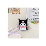 synshop Kuromi Kuromili Kedi Kulaklı Silikon Çanta Cüzdan Kadın Genç Kız Çocuk Bebek