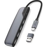 Syntech 4 Port Usb-C To USB Hub | Type-C – USB 3.0 Çoklayıcı | Laptop, Macbook, iPad ve Pc Uyumlu - Uzay Grisi
