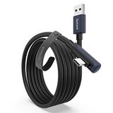 Syntech Bağlantı Kablosu 10 FT Quest2/Pico 4 Aksesuarları ve PC/Steam VR, Yüksek Hızlı PC Veri Transferi, VR Kulaklık ve Oyun Bilgisayarı için USB C Kablosu