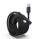 Syntech Bağlantı Kablosu 16 FT Quest2/Quest Pro/Pico 4 Aksesuarları ve PC/Steam VR, Yüksek Hızlı PC Veri Transferi, VR Kulaklık ve Oyun Bilgisayarı için USB C Kablosu, Siyah