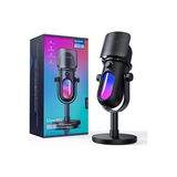 Syntech Glowmic RGB PC PS5 Uyumlu Yayın Podcast İçin USB Gaming Mikrofon