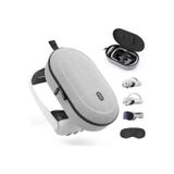 SYNTECH Large Sert Taşıma Çantası Meta Quest 3s/3/Oculus 2/Pico 4 Uyumlu Gri M42 L