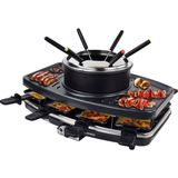 Syntrox Almanya Freiburg 3'ü 1 Arada 8 Kişilik Raclette Izgara Fondü - Siyah