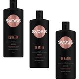 Syoss 3x500 ml Kırılma Karşıtı Keratin Özlü Bakım Şampuan