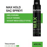 Syoss 400 ml Maksimum Tutuş Saç Spreyi