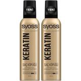 Syoss Keratin Saç Köpüğü 250 ml x 2 Güçlendirici Etkisiyle Parlak Saçlar İçin