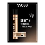 Syoss Keratin Saç Spreyi, 400 ml x 2 Adet, 48 Saat Extra Güçlü Tutuş
