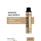Syoss Keratin Saç Spreyi, 400ml, Parlak Görünüm, Yüksek Tutuculuk