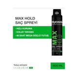 Syoss Max Hold Saç Spreyi, 400 ml, Maksimum Tutuş, Hızlı Kuruma