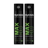 Syoss Pure Hold Saç Spreyi, 400ml, 2 Adet, Mega Güçlü Tutuş