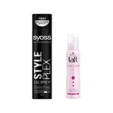 Syoss StylePlex Saç Spreyi 400 ml + Taft Kıvırcık/Bukle No:3 Saç Köpüğü 150 ml Seti