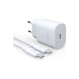 Syrox Apple iPhone 15 Pro Max uyumlu Şarj Aleti PD25W Hızlı Şarj Adaptörü Type-C çıkışlı + Type-C Kablo