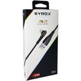 Syrox C106 Iphone 2 Amper Led Işıklı Şarj Kablosu