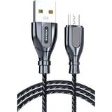 Syrox C121M Ultron Siyah 2A 1 mt Metal Örgü Micro USB Data/Şarj Kablosu