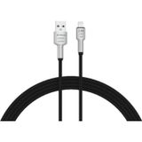 Syrox C133AL 2.4A 1.18 mt Örgülü USB Lightning Siyah Şarj ve Data Kablosu
