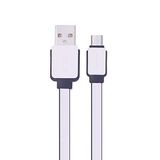 Syrox C63 Yassı 2.0A 1.2 mt Beyaz Micro USB Şarj ve USB Data Kablosu