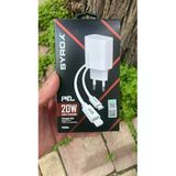 Syrox İphone 13 Mini Uyumlu Type-C To Lightning Hızlı Sarj Başlık +Kablo Yerli Üretim