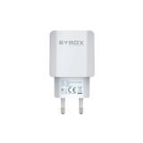 Syrox J51 Başlık 2.6A Beyaz Hızlı USB Şarj Adaptörü