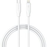 Syrox PD18LK 3.0A 18W 1 mt Type-C Lightning Beyaz Şarj ve Data Kablosu