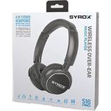 Syrox S16 Pro Kulak Üstü Hafıza Kartlı Bluetooth Kablosuz Kulaklık - Siyah