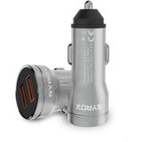 Syrox SC20B Araç Çakmaklık Şarj Aleti 3.1A Çift USB Giriş - Füme