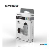 Syrox SC20B Araç Çakmaklık Şarj Aleti 3.1Amper Çift USB Giriş