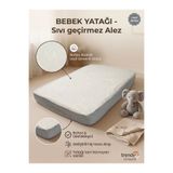 sysleep Sıvı Geçirmez Bebek Alezi - Lastikli fitted Bebek Yatağı Koruyucu Nefes Alabilir
