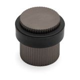 System 1016 Kapı Stoperi Yapışkanlı/Vidalı Füme Renk Çap 38 mm - 1 Adet