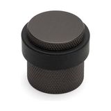 System 1017 Kapı Yapışkanlı/Vidalı Stoperi Füme Çap 32 mm - 1 Adet