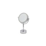 System 5 X Krom Masa Üstü Büyüteçli Makyaj Aynası Krom Renk 390X150X125 Mm