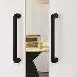 System 9400 Çekme/sürgü Kapı Kolu Mat Siyah 19.2 cm (Iki Delik Arası Mesafe)