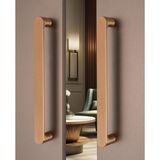 System 9406 Çekme/sürgü Kapı Kolu Şampanya Saten Renk 27.6 cm (Iki Delik Arası Mesafe) - 1