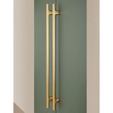 System 9745 Düz Çekme/sürgü Kapı Kolu Altın Saten Renk 84 cm (Iki Delik Arası Mesafe) - 1
