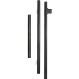 System 9745 Düz Çekme/sürgü Kapı Kolu Mat Siyah 19 cm (Iki Delik Arası Mesafe)