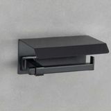 System BA1006 011 AL6 Q-Line Kapaklı Siyah Tuvalet Kağıtlığı