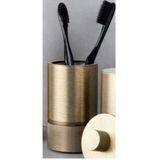 System BA2006 007 GL 102x60x60 mm Tezgah Üstü Gold Diş Fırçalık