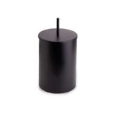 System BA4014 033 AL6-AL6 3 lt Siyah Banyo Çöp Kovası
