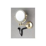 System Banyo Aksesuarları 5 X Gold Duvara Monte Büyüteçli Makyaj Aynası Gold Renk 300x135x240 Mm Altın